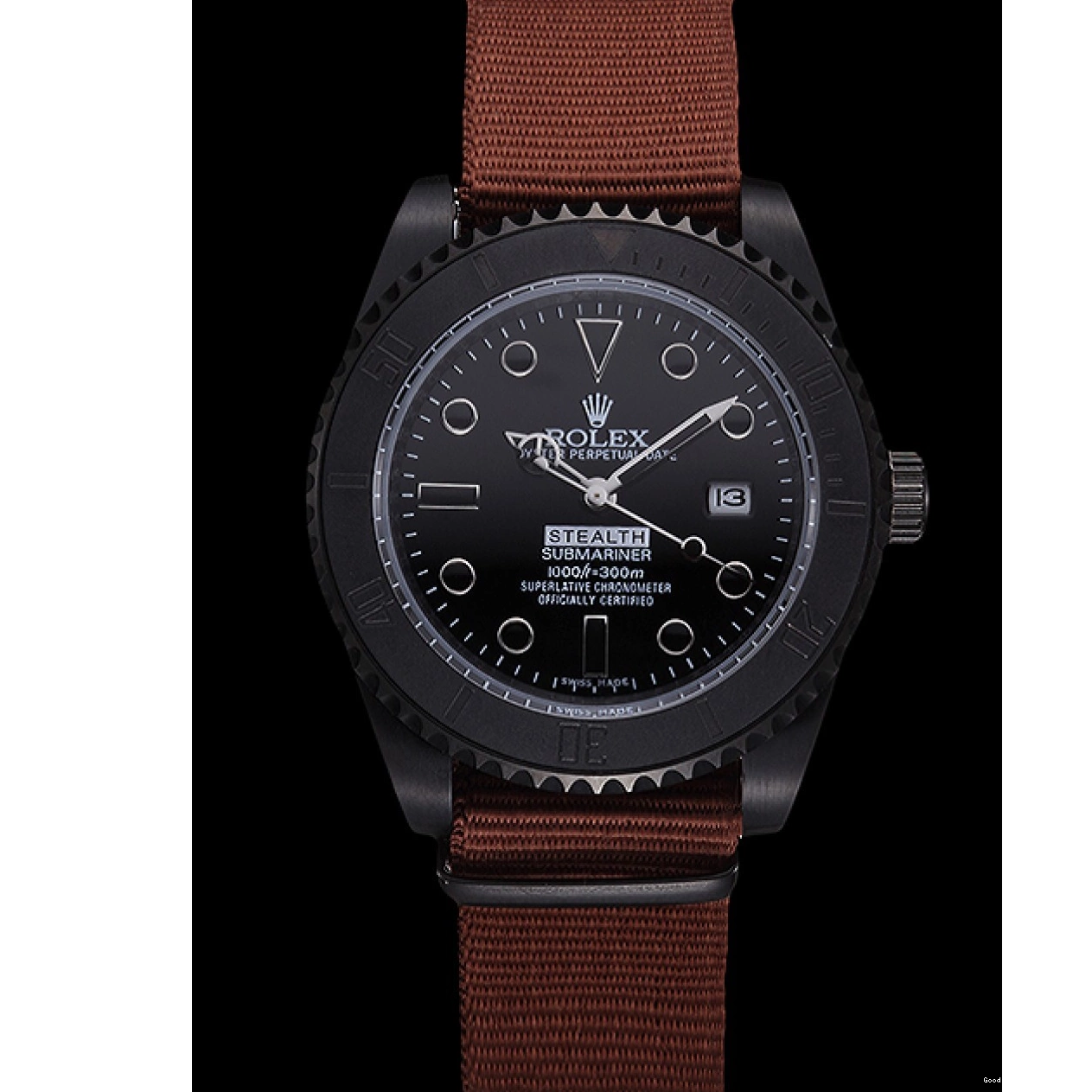 Rolex copies cheap Rolex Brown Stealth Submariner 621997 0722